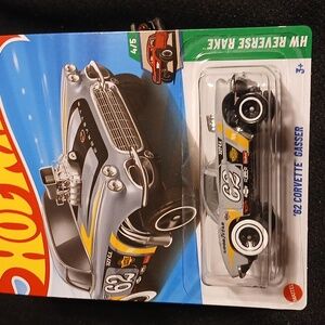 '62 Corvette Gasser Hot Wheels Car - Silver